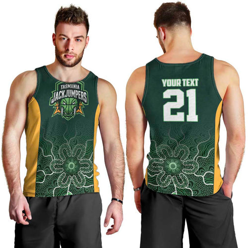 Basketball Custom Tasmania Men Tank Top Simple Australian Dot Art - Aussie Hoodie