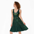 Basketball Custom Tasmania Midi Dress Simple Australian Dot Art - Aussie Hoodie