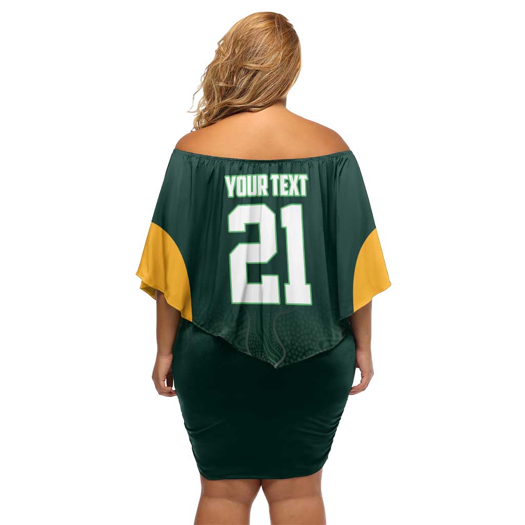Basketball Custom Tasmania Off Shoulder Short Dress Simple Australian Dot Art - Aussie Hoodie