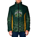 Basketball Custom Tasmania Padded Jacket Simple Australian Dot Art - Aussie Hoodie