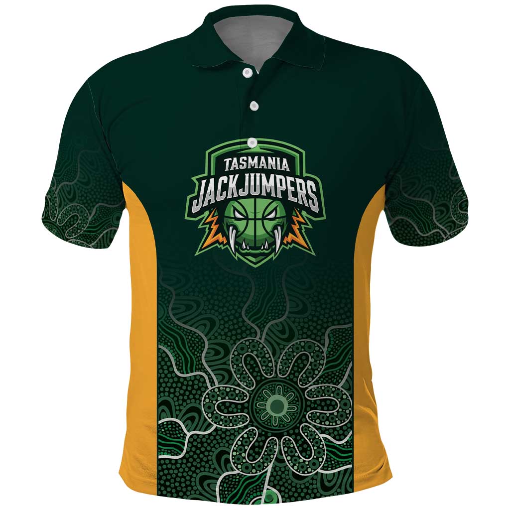 Basketball Custom Tasmania Polo Shirt Simple Australian Dot Art - Aussie Hoodie