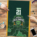 Basketball Custom Tasmania Puzzle Simple Australian Dot Art LT9