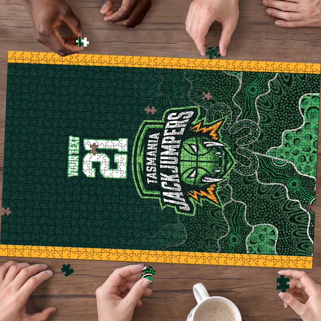 Basketball Custom Tasmania Puzzle Simple Australian Dot Art LT9