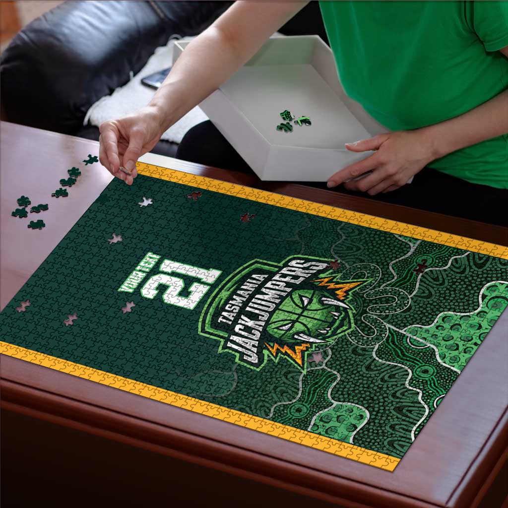 Basketball Custom Tasmania Puzzle Simple Australian Dot Art LT9