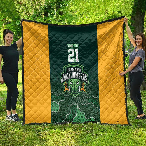Basketball Custom Tasmania Quilt Simple Australian Dot Art - Aussie Hoodie