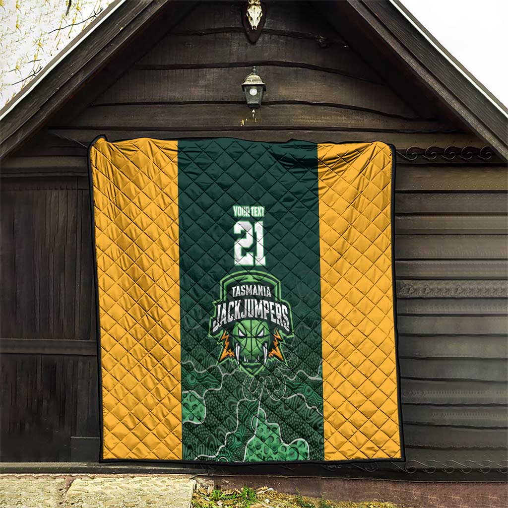 Basketball Custom Tasmania Quilt Simple Australian Dot Art - Aussie Hoodie