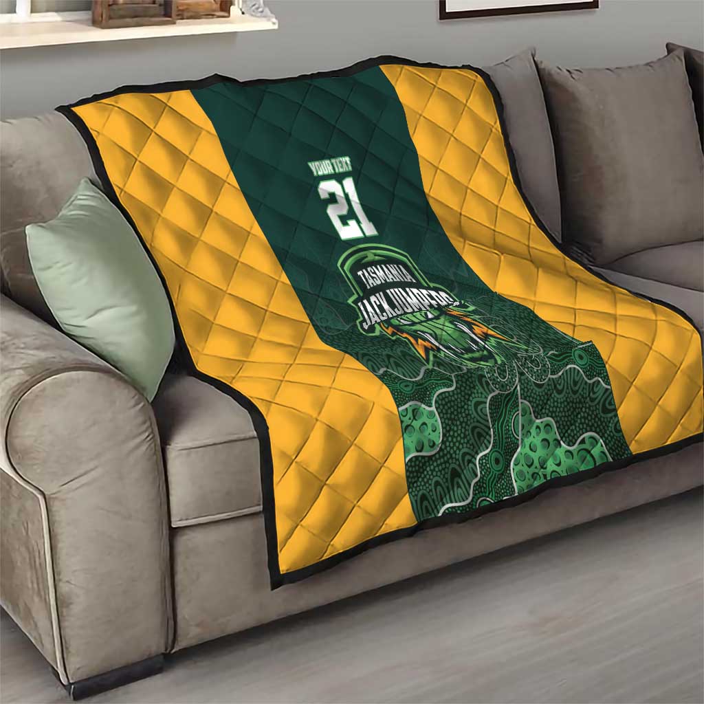 Basketball Custom Tasmania Quilt Simple Australian Dot Art - Aussie Hoodie