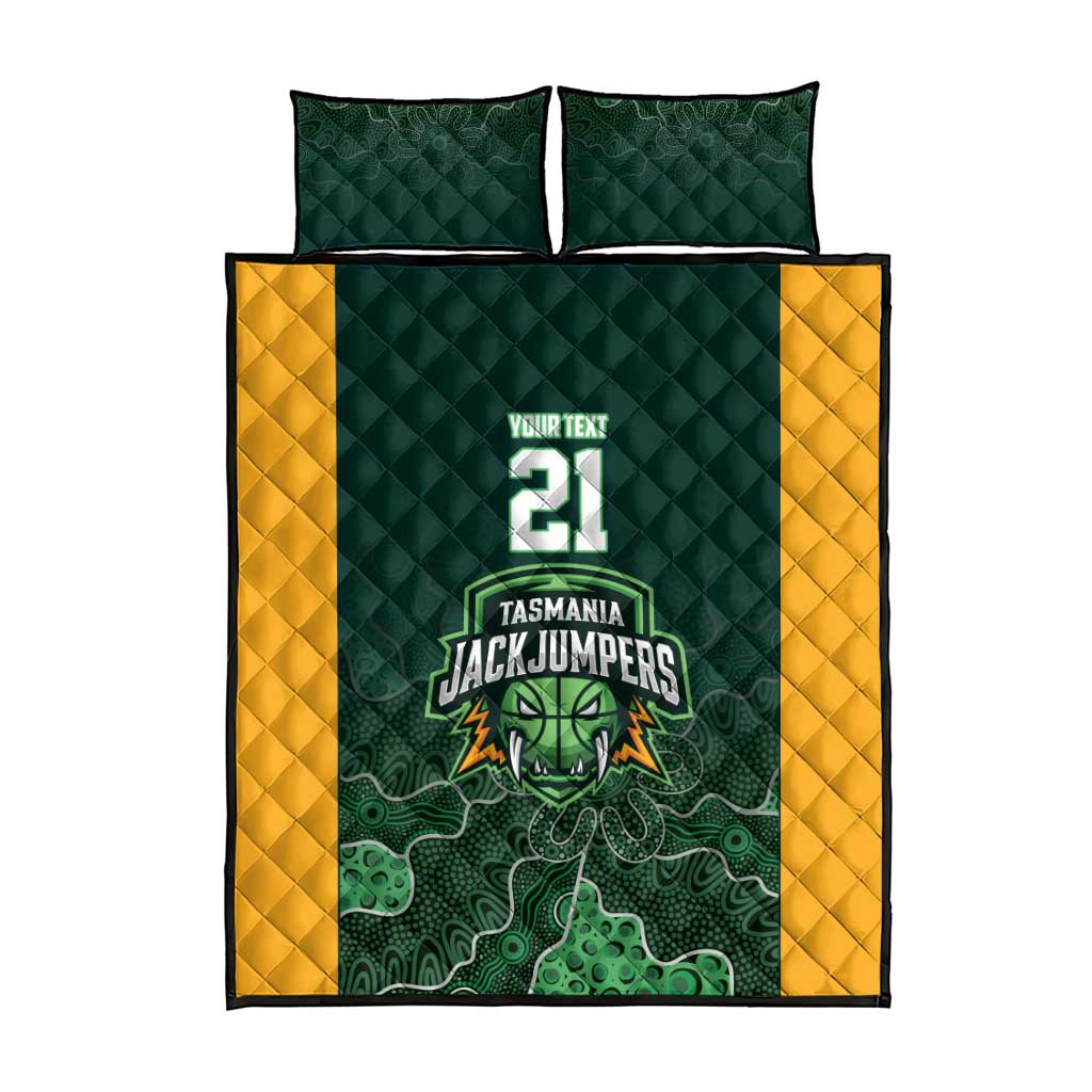 Basketball Custom Tasmania Quilt Bed Set Simple Australian Dot Art - Aussie Hoodie