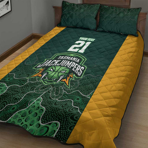 Basketball Custom Tasmania Quilt Bed Set Simple Australian Dot Art - Aussie Hoodie