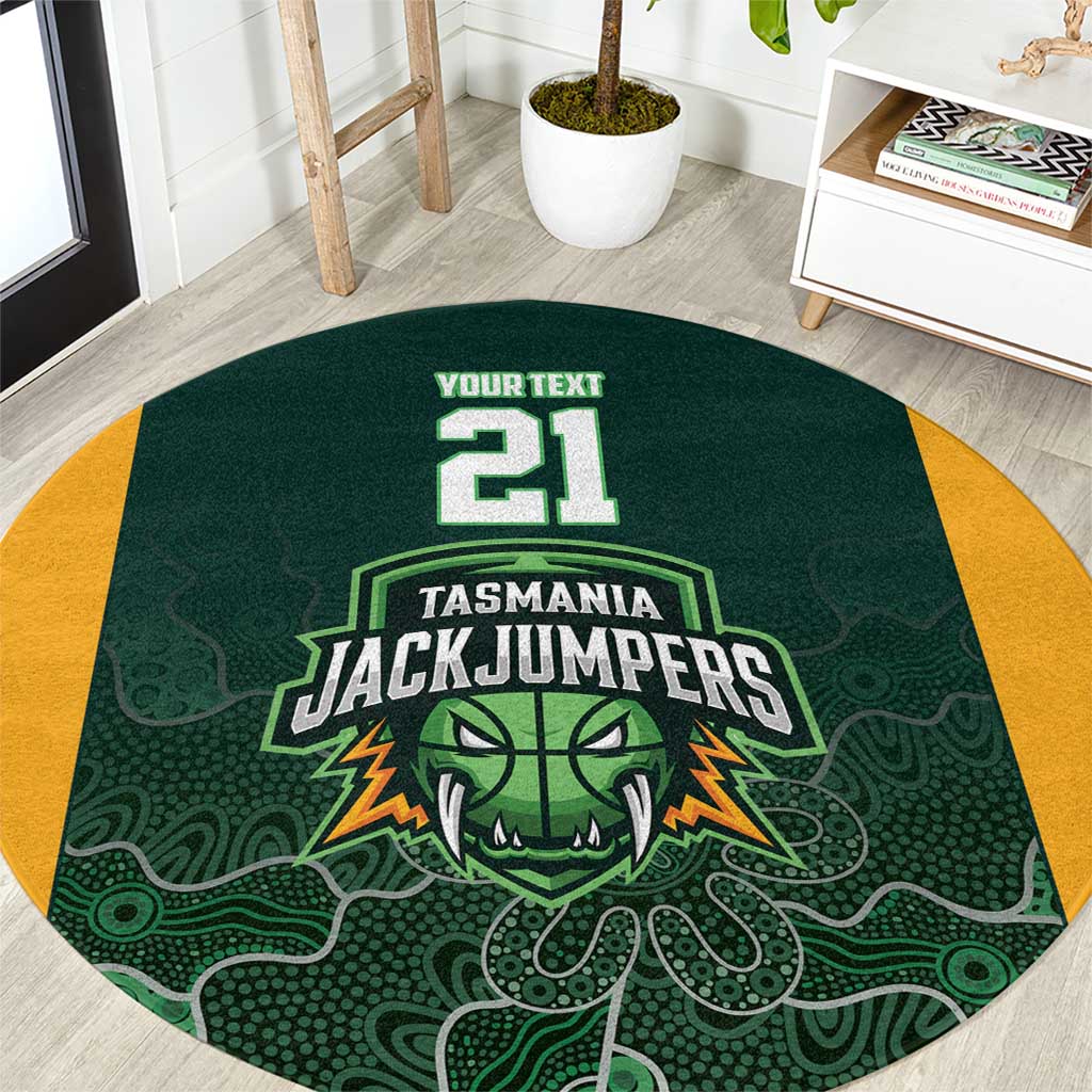 Basketball Custom Tasmania Round Carpet Simple Australian Dot Art - Aussie Hoodie