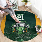 Basketball Custom Tasmania Round Carpet Simple Australian Dot Art - Aussie Hoodie