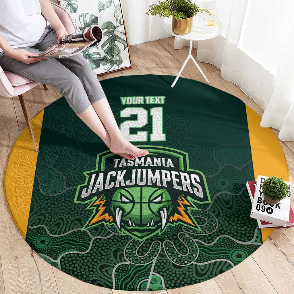 Basketball Custom Tasmania Round Carpet Simple Australian Dot Art - Aussie Hoodie