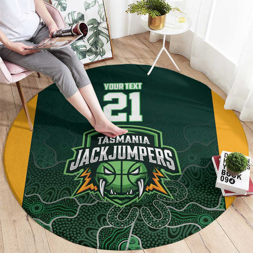 Basketball Custom Tasmania Round Carpet Simple Australian Dot Art - Aussie Hoodie