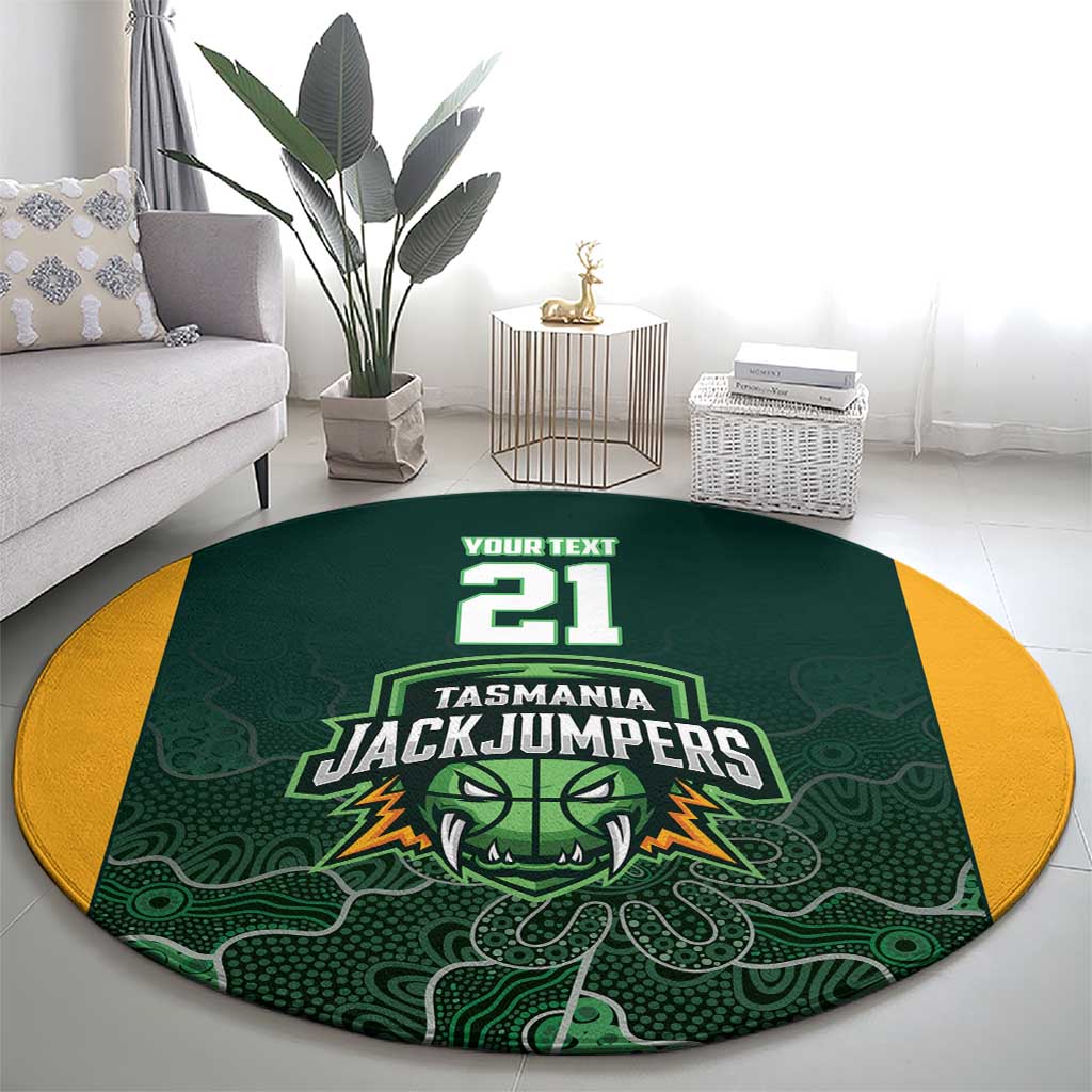 Basketball Custom Tasmania Round Carpet Simple Australian Dot Art - Aussie Hoodie