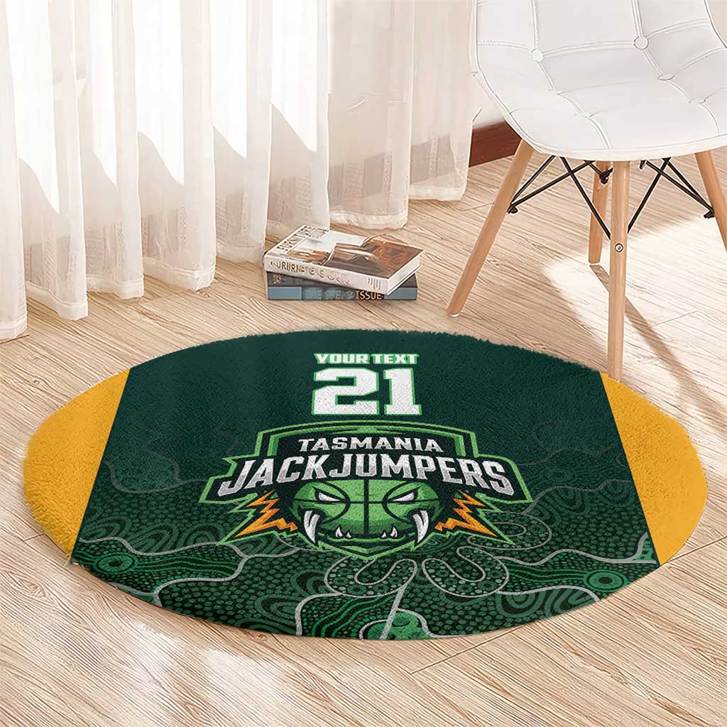 Basketball Custom Tasmania Round Carpet Simple Australian Dot Art - Aussie Hoodie
