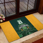 Basketball Custom Tasmania Rubber Doormat Simple Australian Dot Art - Aussie Hoodie