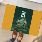 Basketball Custom Tasmania Rubber Doormat Simple Australian Dot Art - Aussie Hoodie
