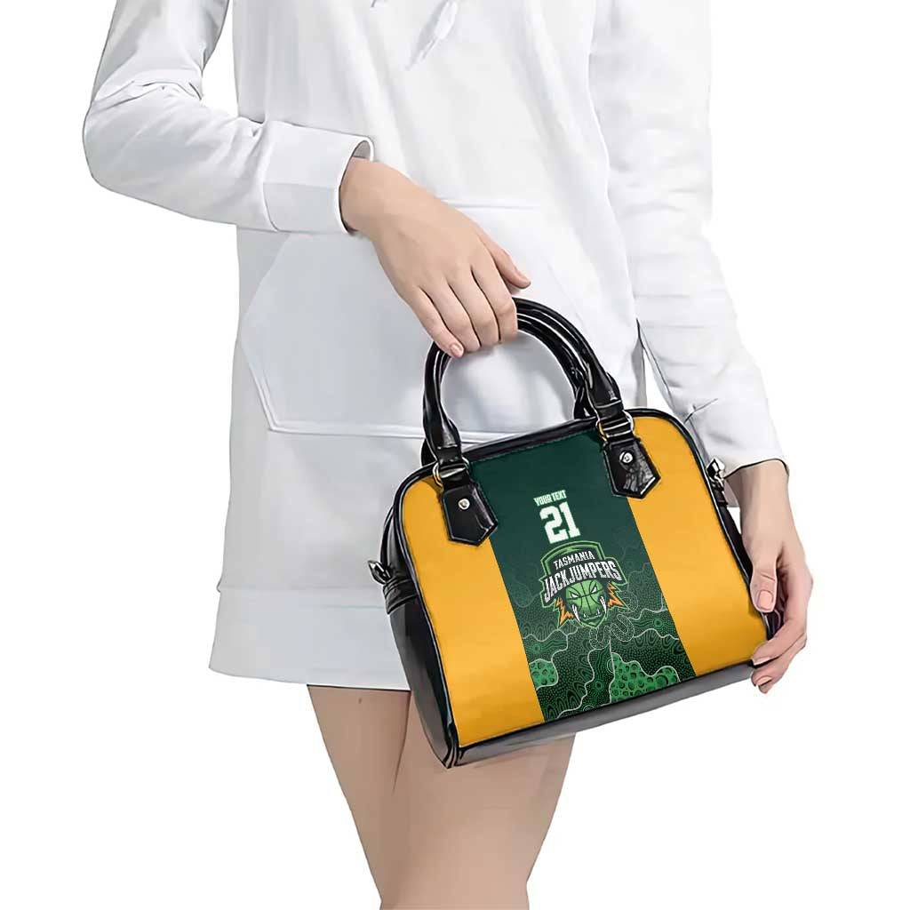 Basketball Custom Tasmania Shoulder Handbag Simple Australian Dot Art - Aussie Hoodie