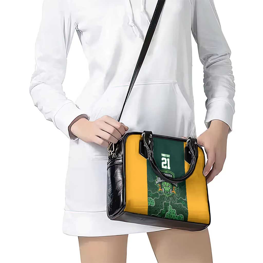 Basketball Custom Tasmania Shoulder Handbag Simple Australian Dot Art - Aussie Hoodie