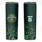 Basketball Custom Tasmania Skinny Tumbler Simple Australian Dot Art - Aussie Hoodie