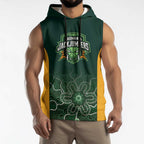 Basketball Custom Tasmania Sleeveless Hoodie Simple Australian Dot Art - Aussie Hoodie