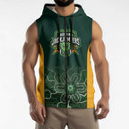 Basketball Custom Tasmania Sleeveless Zip Hoodie Simple Australian Dot Art LT9