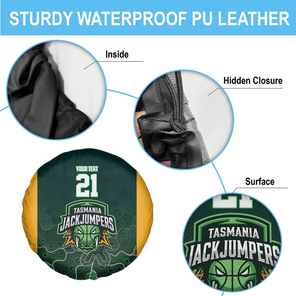 Basketball Custom Tasmania Spare Tire Cover Simple Australian Dot Art - Aussie Hoodie
