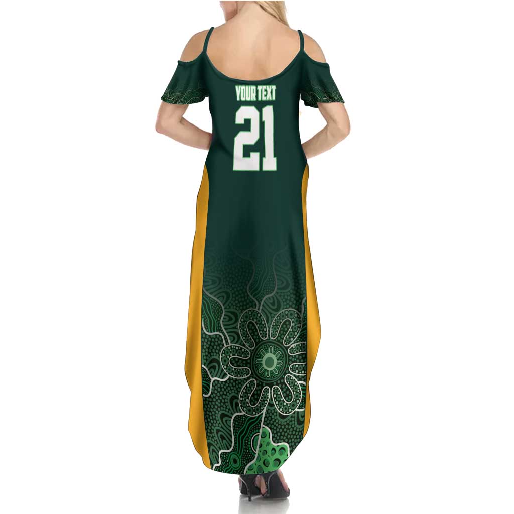 Basketball Custom Tasmania Summer Maxi Dress Simple Australian Dot Art - Aussie Hoodie