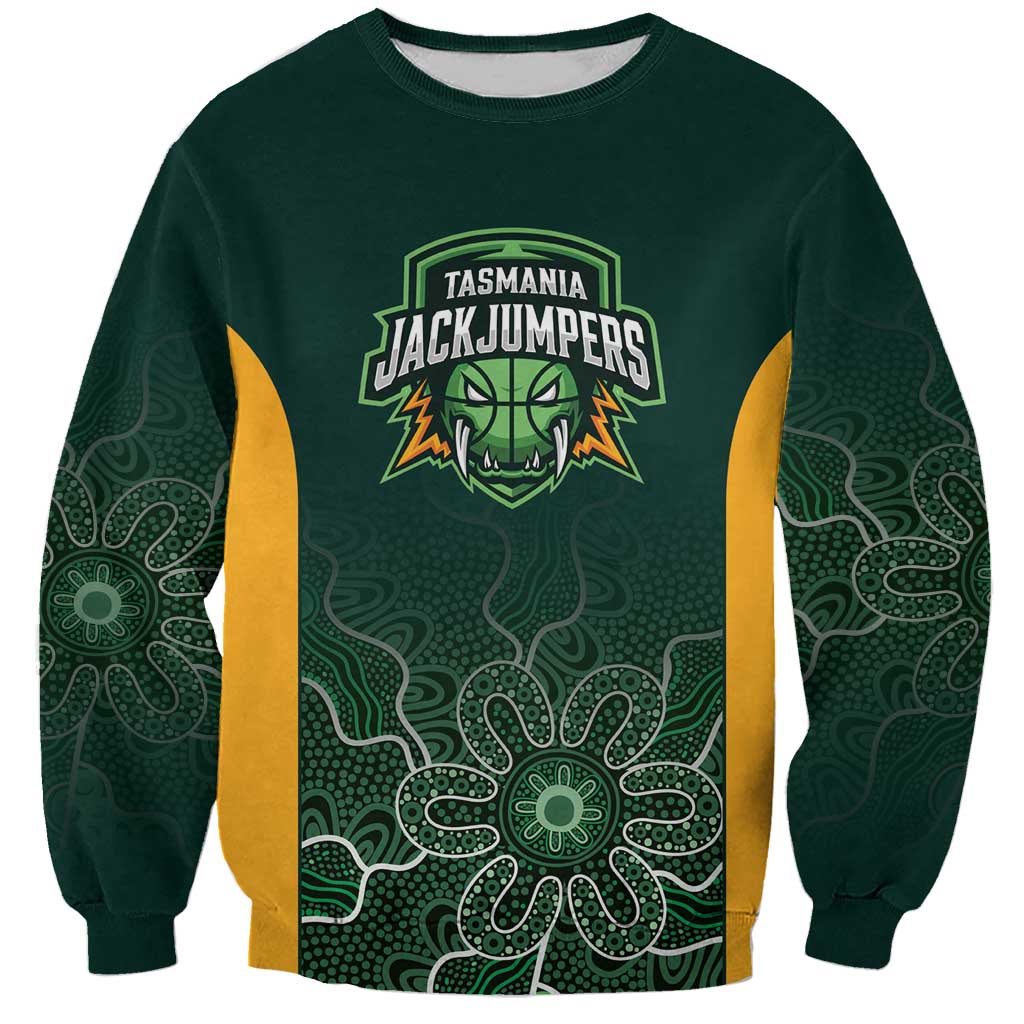Basketball Custom Tasmania Sweatshirt Simple Australian Dot Art - Aussie Hoodie