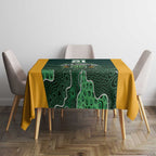 Basketball Custom Tasmania Tablecloth Simple Australian Dot Art - Aussie Hoodie