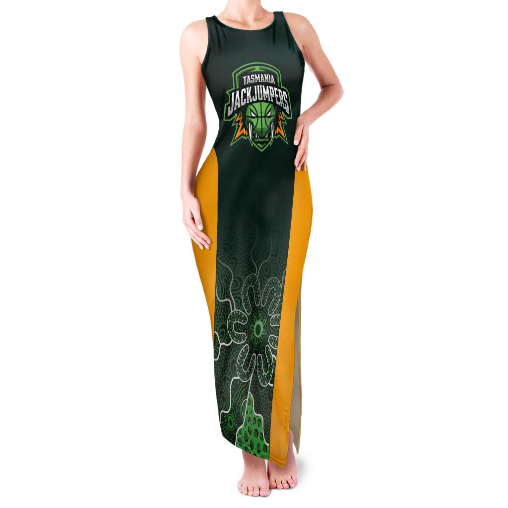 Basketball Custom Tasmania Tank Maxi Dress Simple Australian Dot Art - Aussie Hoodie