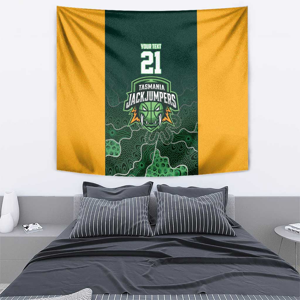 Basketball Custom Tasmania Tapestry Simple Australian Dot Art - Aussie Hoodie