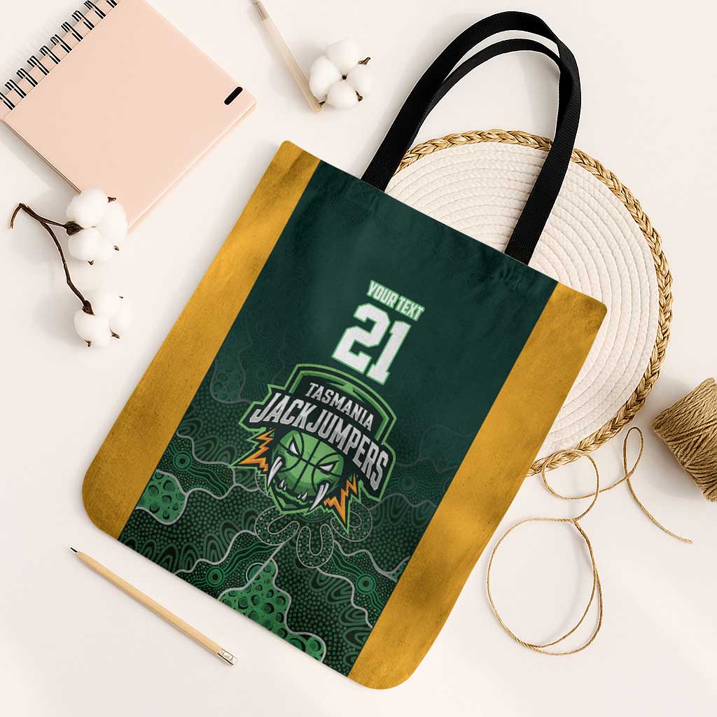 Basketball Custom Tasmania Tote Bag Simple Australian Dot Art - Aussie Hoodie