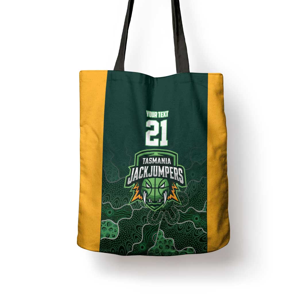 Basketball Custom Tasmania Tote Bag Simple Australian Dot Art - Aussie Hoodie