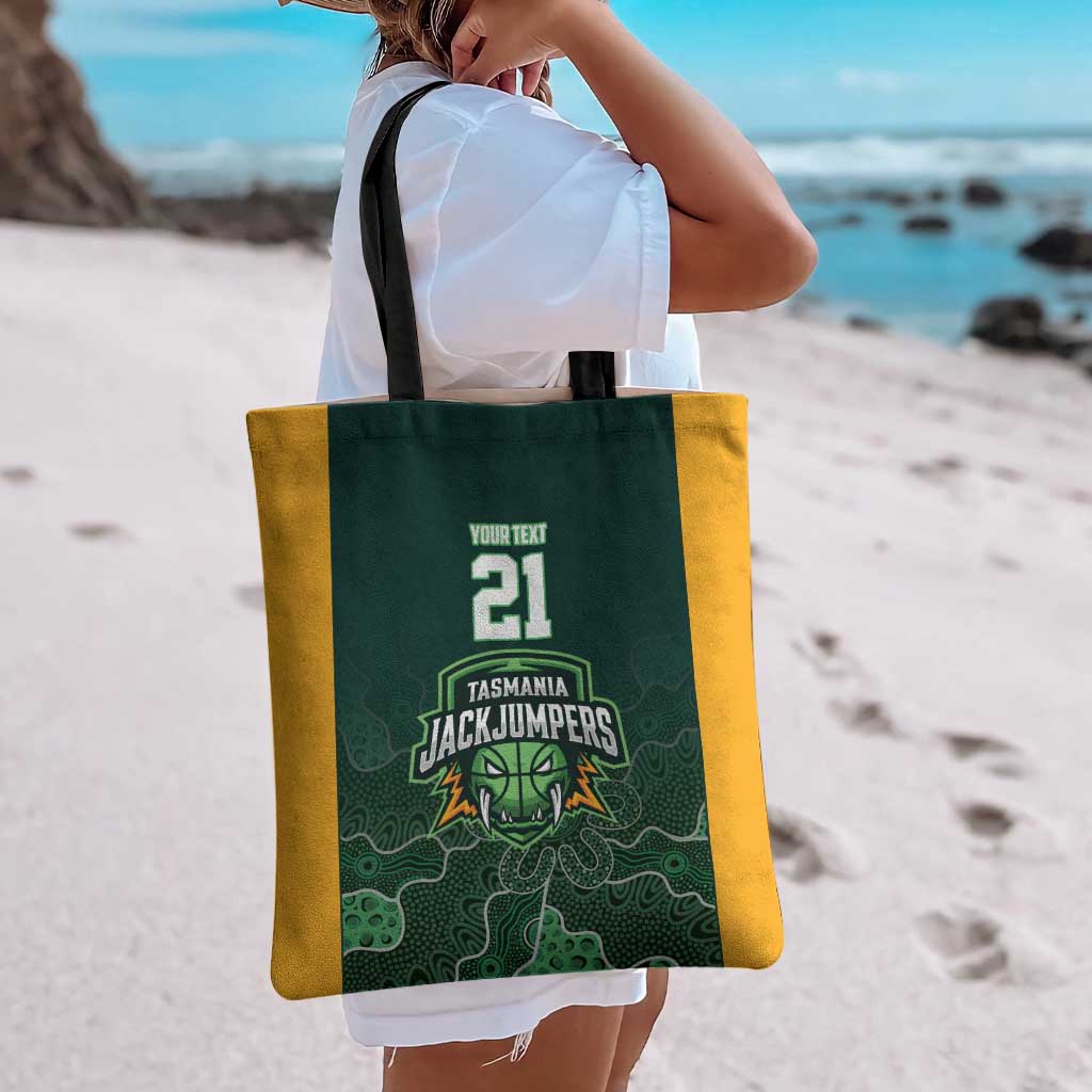 Basketball Custom Tasmania Tote Bag Simple Australian Dot Art - Aussie Hoodie