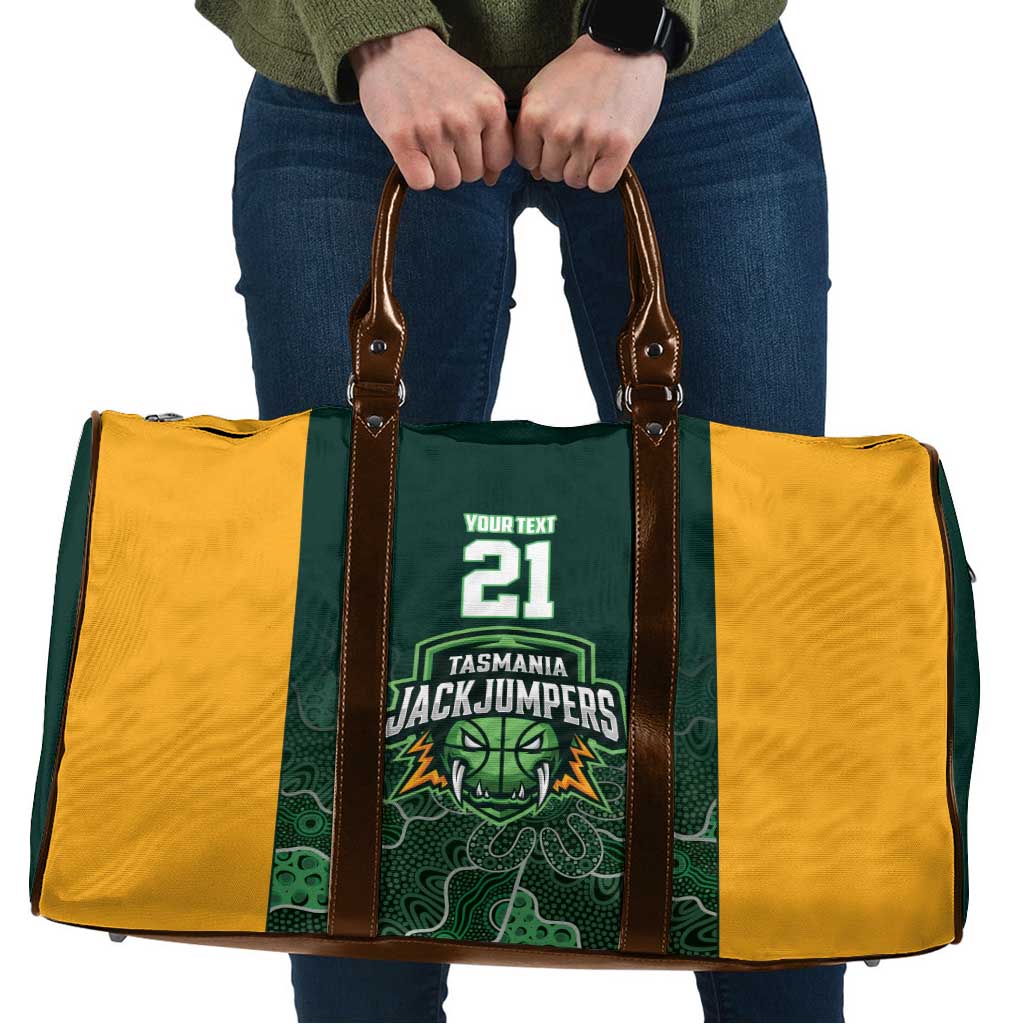Basketball Custom Tasmania Travel Bag Simple Australian Dot Art - Aussie Hoodie