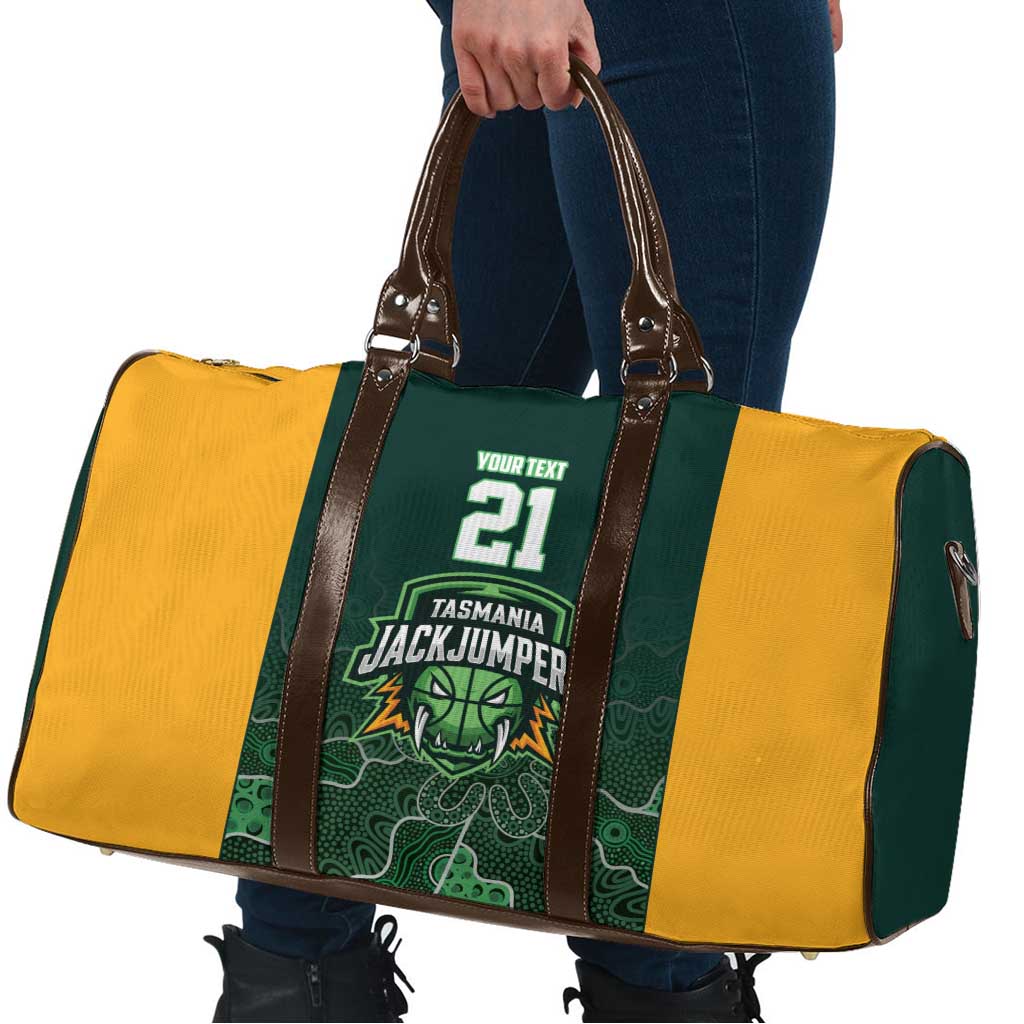 Basketball Custom Tasmania Travel Bag Simple Australian Dot Art - Aussie Hoodie
