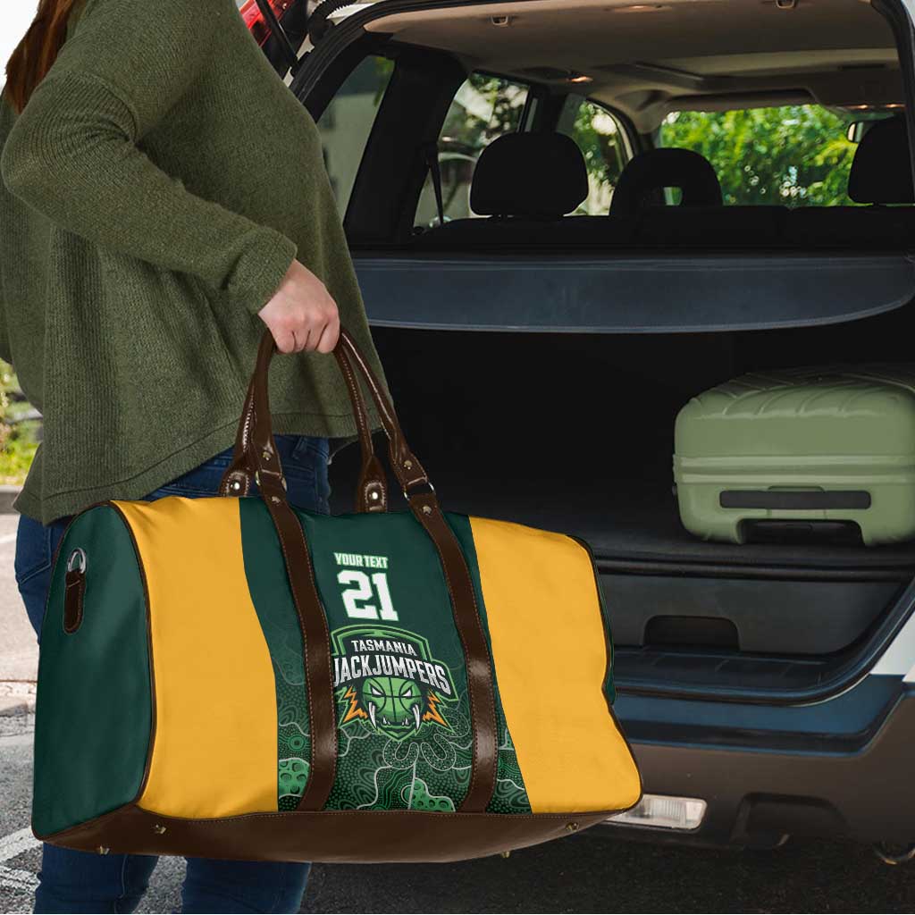 Basketball Custom Tasmania Travel Bag Simple Australian Dot Art - Aussie Hoodie