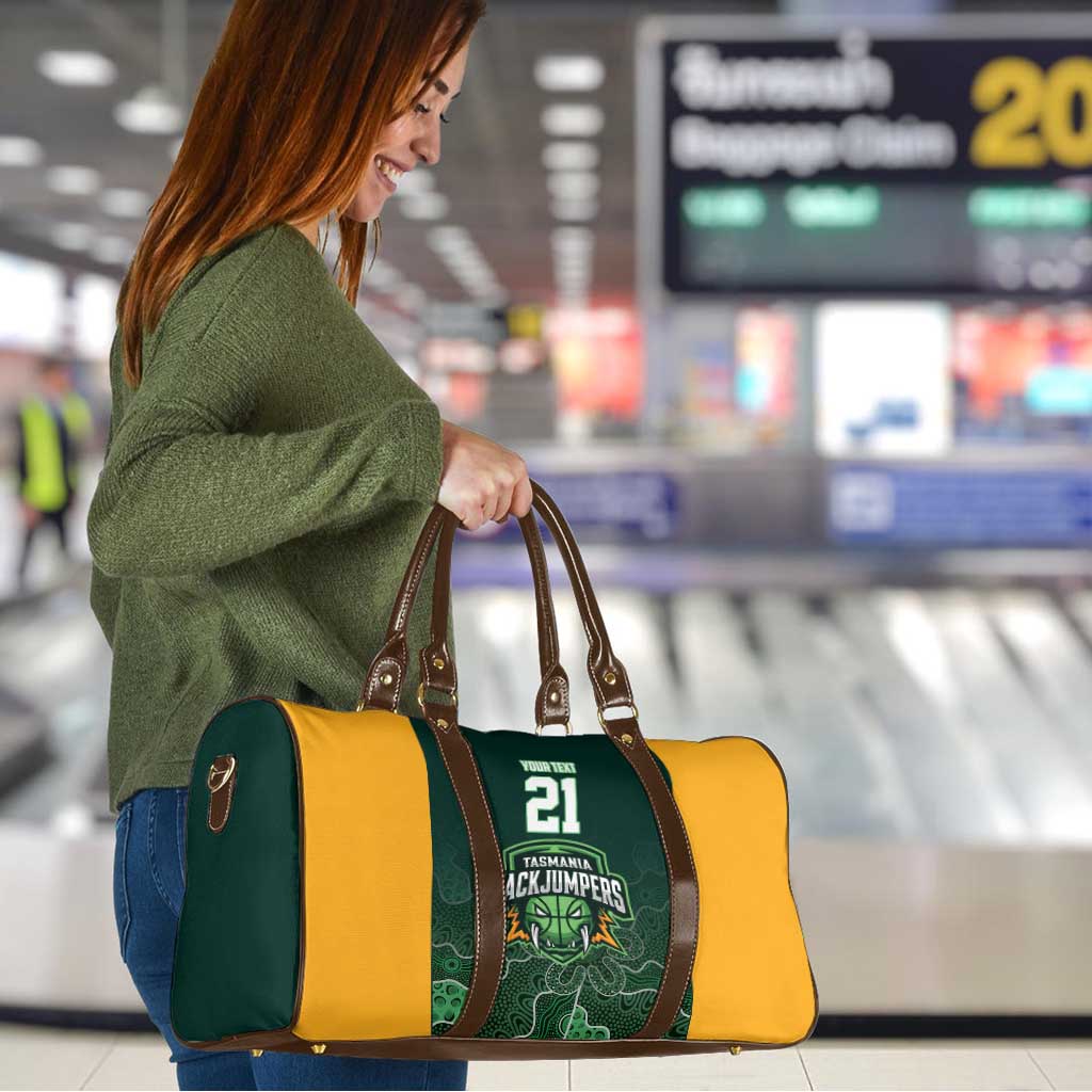 Basketball Custom Tasmania Travel Bag Simple Australian Dot Art - Aussie Hoodie
