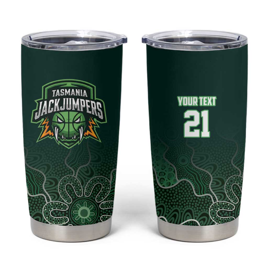 Basketball Custom Tasmania Tumbler Cup Simple Australian Dot Art - Aussie Hoodie