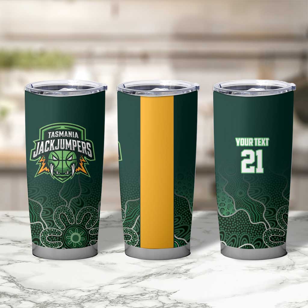 Basketball Custom Tasmania Tumbler Cup Simple Australian Dot Art - Aussie Hoodie