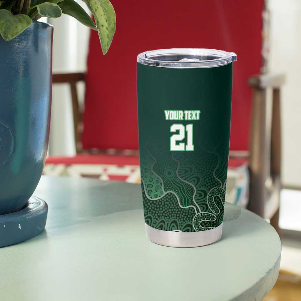 Basketball Custom Tasmania Tumbler Cup Simple Australian Dot Art - Aussie Hoodie