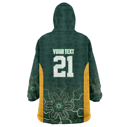 Basketball Custom Tasmania Wearable Blanket Hoodie Simple Australian Dot Art - Aussie Hoodie