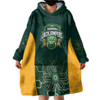Basketball Custom Tasmania Wearable Blanket Hoodie Simple Australian Dot Art - Aussie Hoodie
