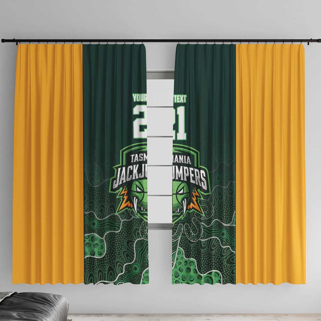 Basketball Custom Tasmania Window Curtain Simple Australian Dot Art - Aussie Hoodie