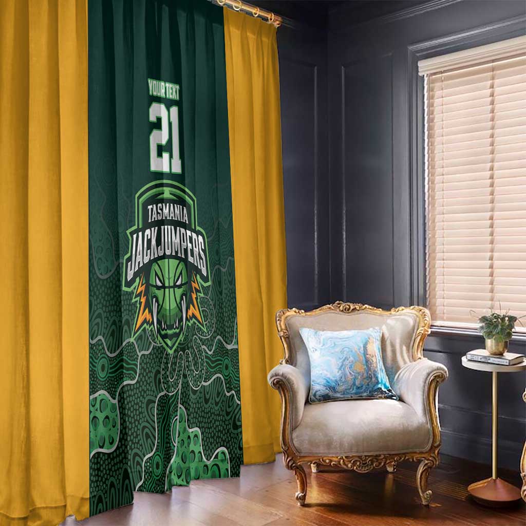 Basketball Custom Tasmania Window Curtain Simple Australian Dot Art - Aussie Hoodie