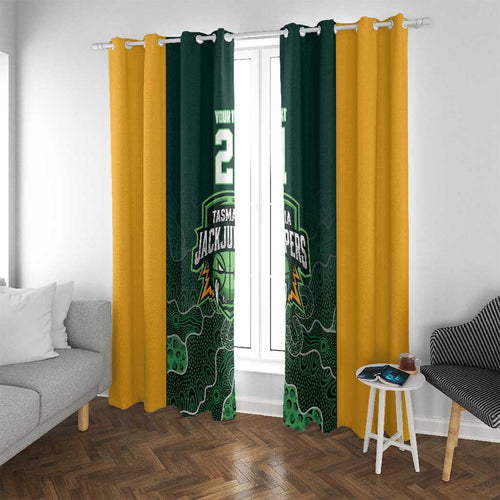 Basketball Custom Tasmania Window Curtain Simple Australian Dot Art - Aussie Hoodie