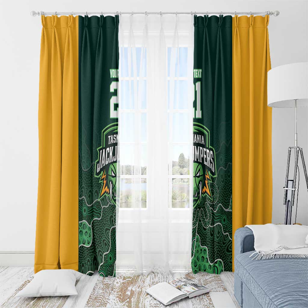 Basketball Custom Tasmania Window Curtain Simple Australian Dot Art - Aussie Hoodie