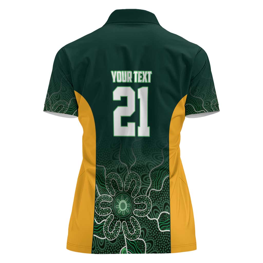 Basketball Custom Tasmania Women Polo Shirt Simple Australian Dot Art - Aussie Hoodie
