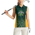 Basketball Custom Tasmania Women Sleeveless Polo Shirt Simple Australian Dot Art - Aussie Hoodie